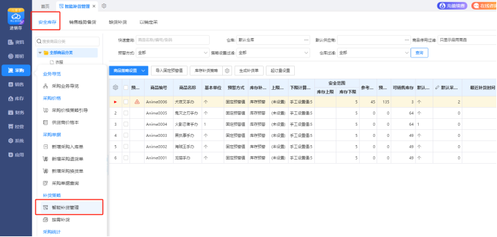 管家婆云進銷存如何設置庫存預警